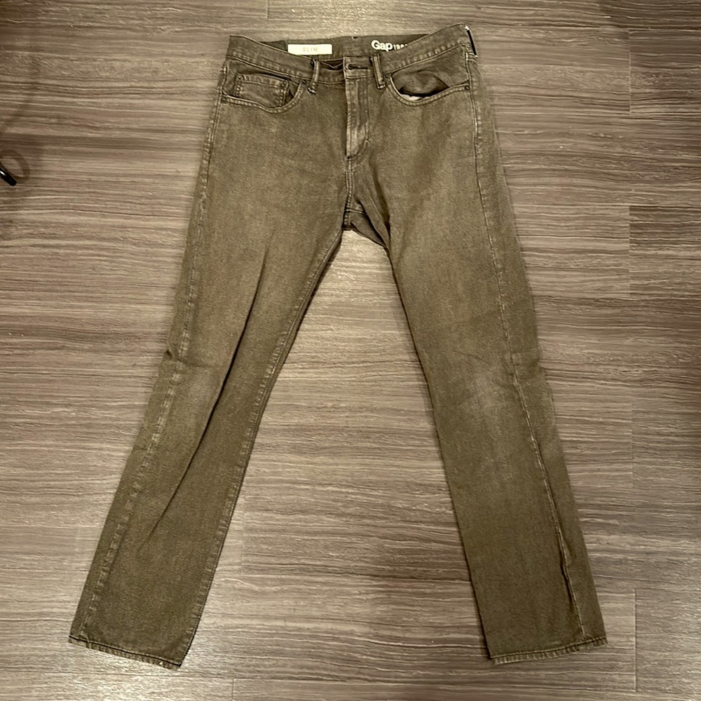 Gap Slim Denim Men’s Green Pants Size 31x32
